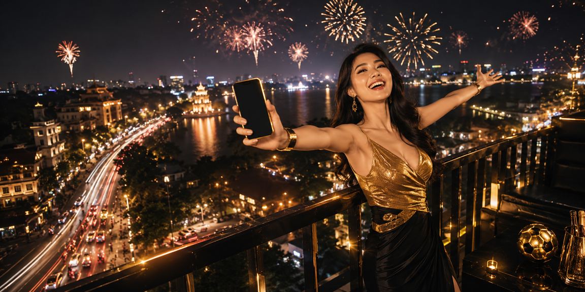 Người dùng tra cứu FAQ casino mobile dưới ánh neon Hà Nội