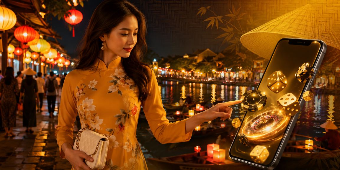 Người dùng Hội An trải nghiệm casino mobile trong bối cảnh nón lá Việt Nam
